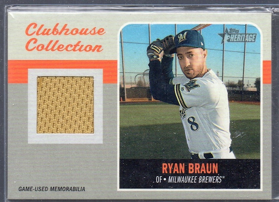 RYAN BRAUN 2019 Topps Heritage Clubhouse Collection Jersey 