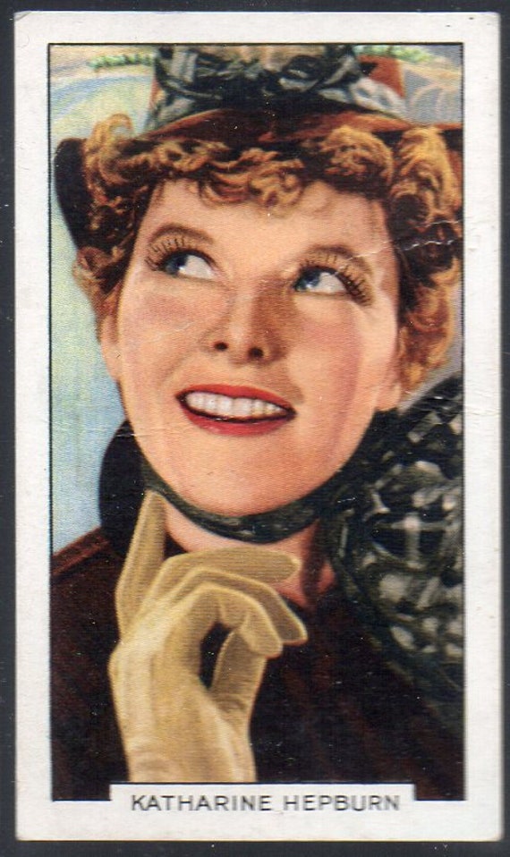 KATHARINE HEPBURN 1935 Gallaher Portraits of Famous Stars #16 Cigarette Card