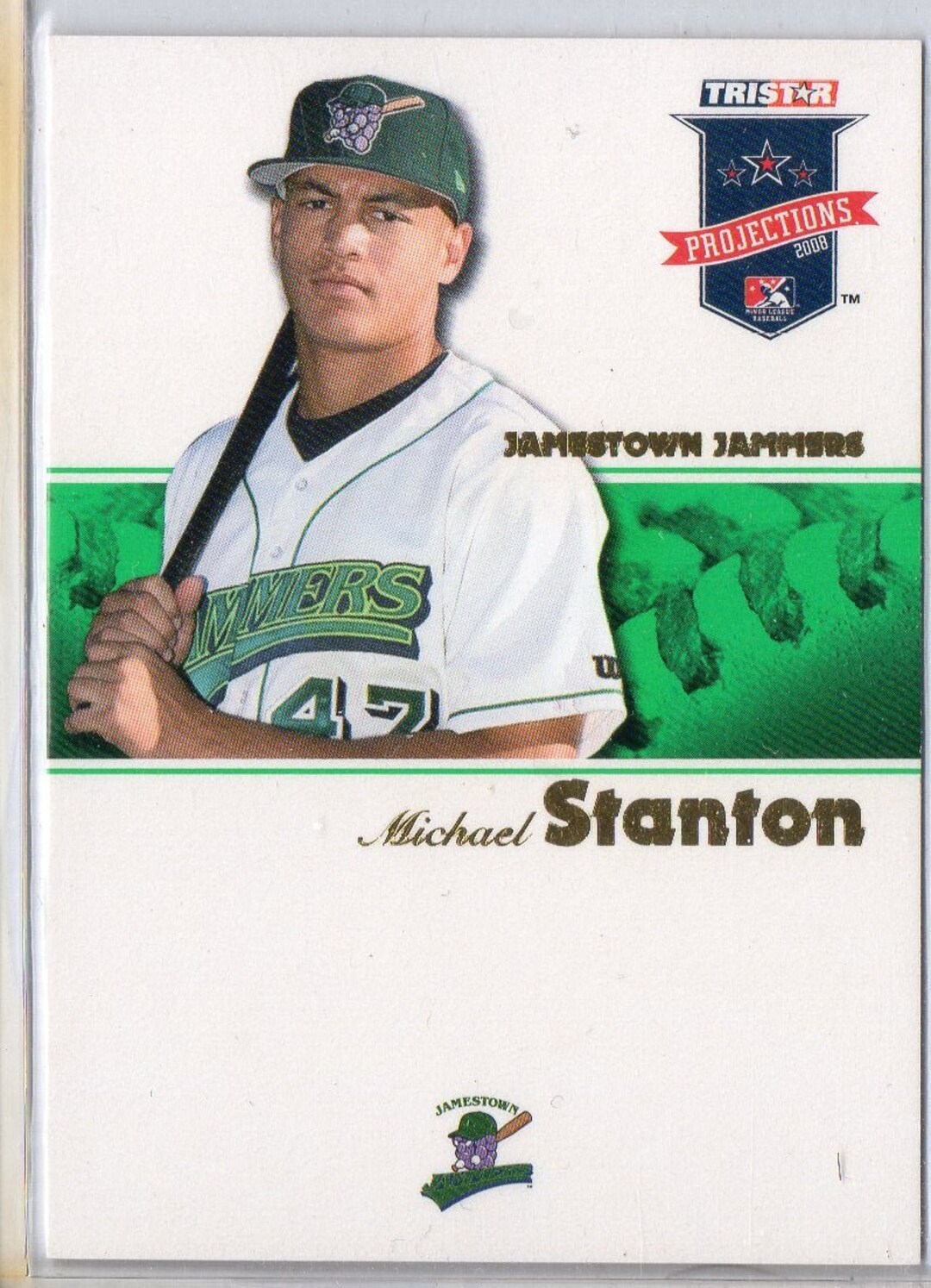 MIKE GIANCARLO STANTON 2008 Tristar Projections #194 Gold Parallel