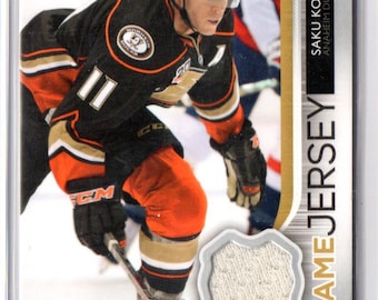 SAKU KOIVU 2014 Upper Deck Game Jersey Hockey Card - Anaheim Mighty Ducks