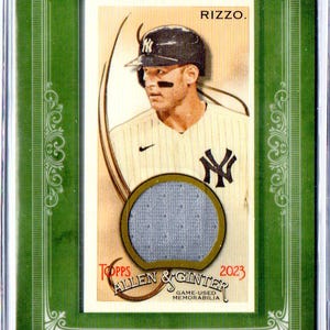 ANTHONY RIZZO 2023 Topps Allen & Ginter Mini Relics Jersey Baseball Card - New York Yankees