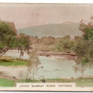 UPPER MURRAY RIVER, VICTORiA 1925 Cavanders Colonial Series #9 Cigarette Card