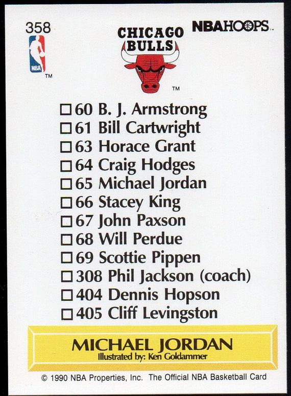 Michael jordan 1990 nba hoops 358 Clearance