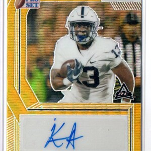 KAYTRON ALLEN 2022 Pro Set Handtekening voetbalkaart #1/1! - Penn State