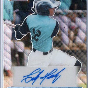 CRISTIAN HERNANDEZ 2021 Leaf Pro Set Handtekening honkbalkaart #/30 - Chicago Cubs