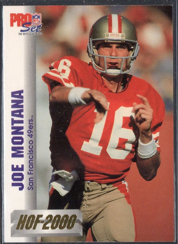 JOE MONTANA 1992 Pro Set HOF 2000 #6 Football Card - San Francisco