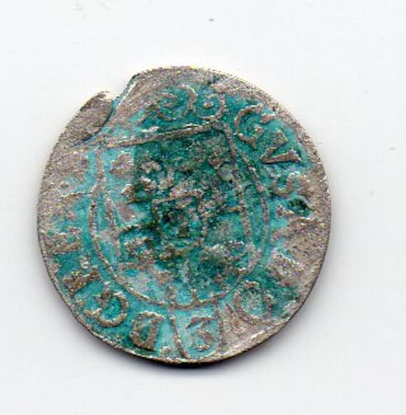 1633年ポーランド グスタフアドルフ1/24テーラー銀貨NGC AU50