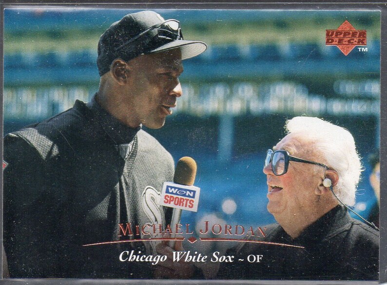 1995 michael jordan upper deck baseball card