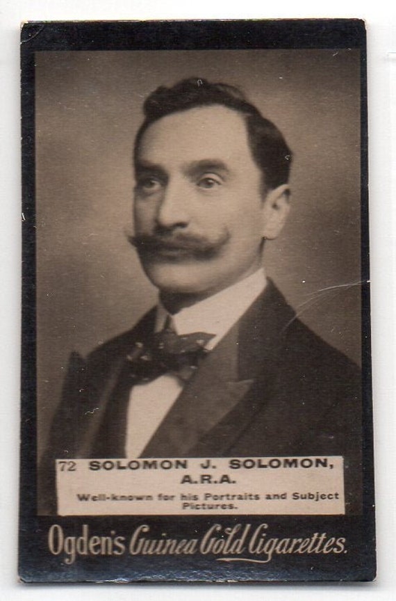 ogden's guinea gold cigarette cards value SOLOMON J. SOLOMON C.1900 Ogden's Guinea Gold Cigarette Card