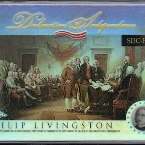PHILIP LIVINGSTON 2006 Topps Chrome Unabhängigkeitserklärung Refraktor Baseball Card