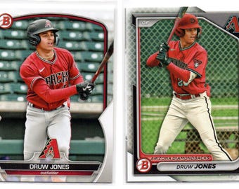 DRUW JONES 2023-2024 ボウマンプロスペクト野球カード (2) ロット