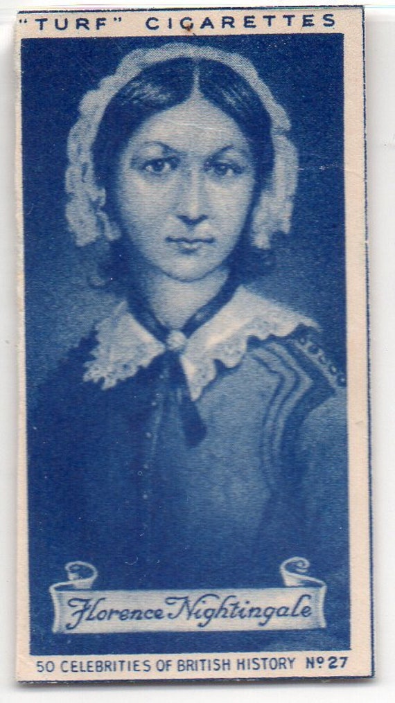 where to buy cigarettes in florence FLORENCE NIGHTINGALE 1951 Turf Celebrities of British History #27 Cigarette  Card
