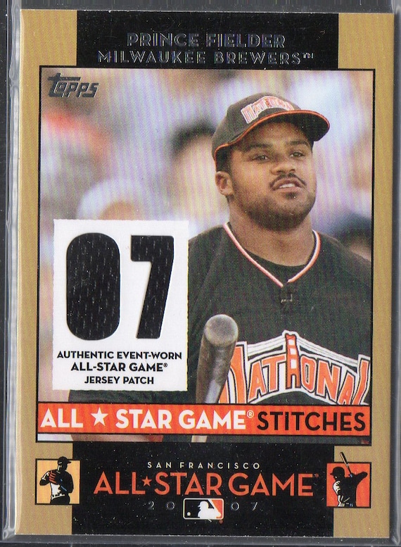 PRINCE FIELDER 2007 Topps All Star Stitches Festivities Game
