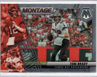 Cartão de Futebol Americano TOM BRADY 2022 Panini Mosaic Montage #16 - Tampa Bay Buccaneers