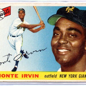 MONTE IRVIN 1955 Topps #100 Baseball Card - New York Giants