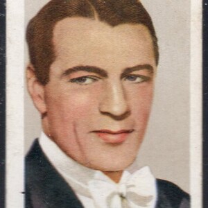 GARY COOPER 1935 Gallaher Stars of Screen & Stage #24 Cigarette Card