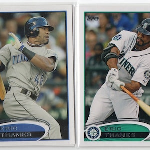 ERIC THAMES 2012 Topps Baseball Cards (2) Lot