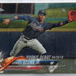 RONALD ACUNA Jr RD 2018 Topps Chrome Update #31 Baseball Card - Atlanta Braves