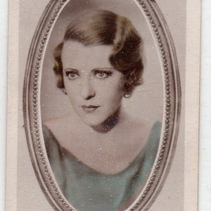 RUTH CHATTERTON 1934 Phillips Stars of Screen # 34 Sigarettenkaart