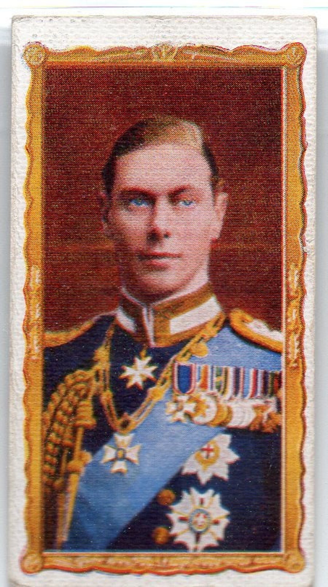 1937年 英国エリザベス2世 父 ジョージ国王5世 即位記念シガレットカード集 ジョージ6世 1937年 ケンシタス/ウィックス戴冠式 #1 タバコ