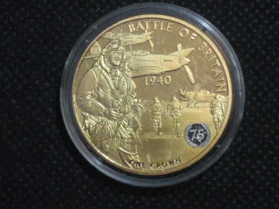 QUEEN ELIZABETH II 2016 Tristan Da Cunha Gold Plated Crown Coin