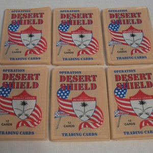 1991 Pacific Desert Storm Cards - Unopened Packs Lot (6)
