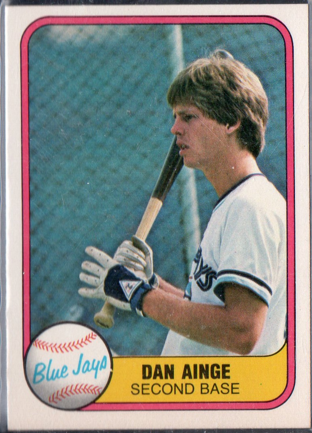 DANNY AINGE RC 1981 Fleer 418 Baseball Card Toronto Blue 