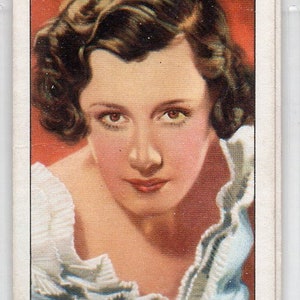 IRENE DUNNE 1935 Gallaher-portretten van beroemde sterren #13 sigarettenkaart