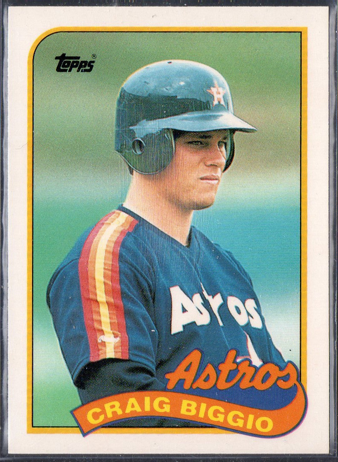 CRAIG BIGGIO RC 1989 Topps 49 Baseball Card Houston Astros 