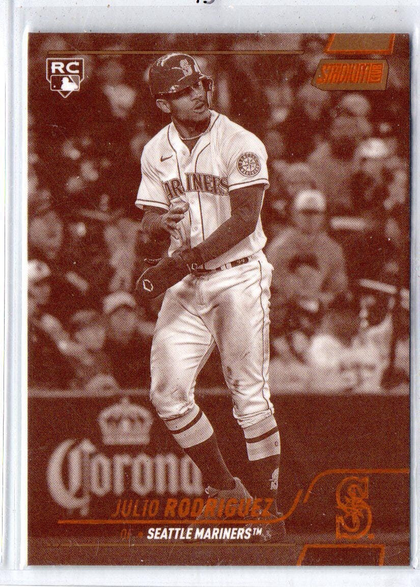 JULIO RODRIGUEZ RC 2022 Topps Stadium Club #148 Sepia Parallel