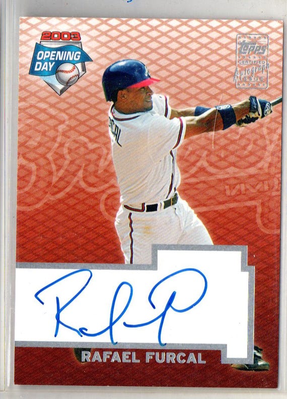 RAFAEL FURCAL 2003 Topps Opening Day Autograph Baseball Card