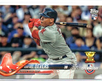 RAFAEL DEVERS RC 2018 Topps Opening Day #2 Baseball Card - Boston Red Sox