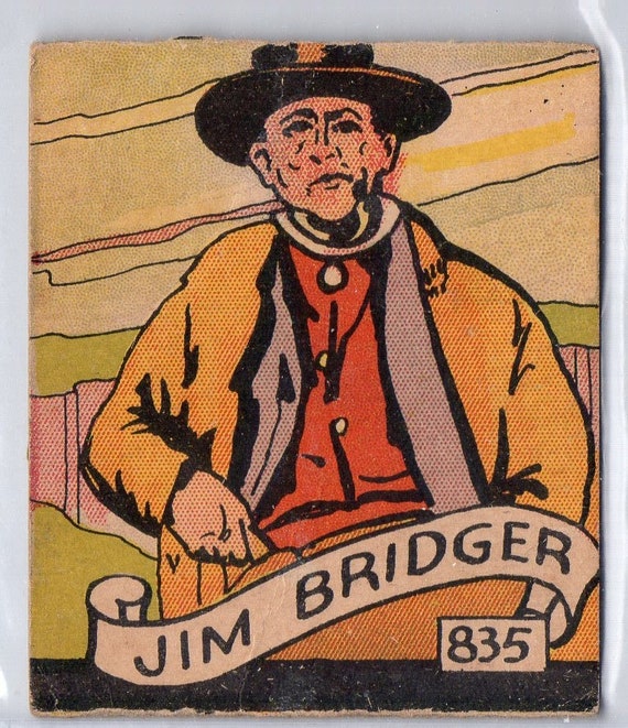 JIM BRIDGER 1930's Old Western (R131) Strip Card #835 - Etsy