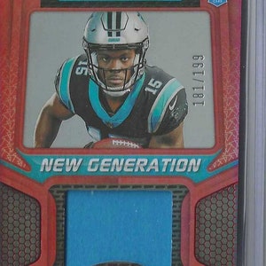 JONATHAN MINGO 2023 Panini-gecertificeerde voetbalkaart nieuwe generatie materiaal jersey #/199 - Carolina Panthers