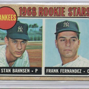 STAN BAHNSEN/Frank Fernandez RC 1968 Topps #214 Honkbalkaart - New York Yankees