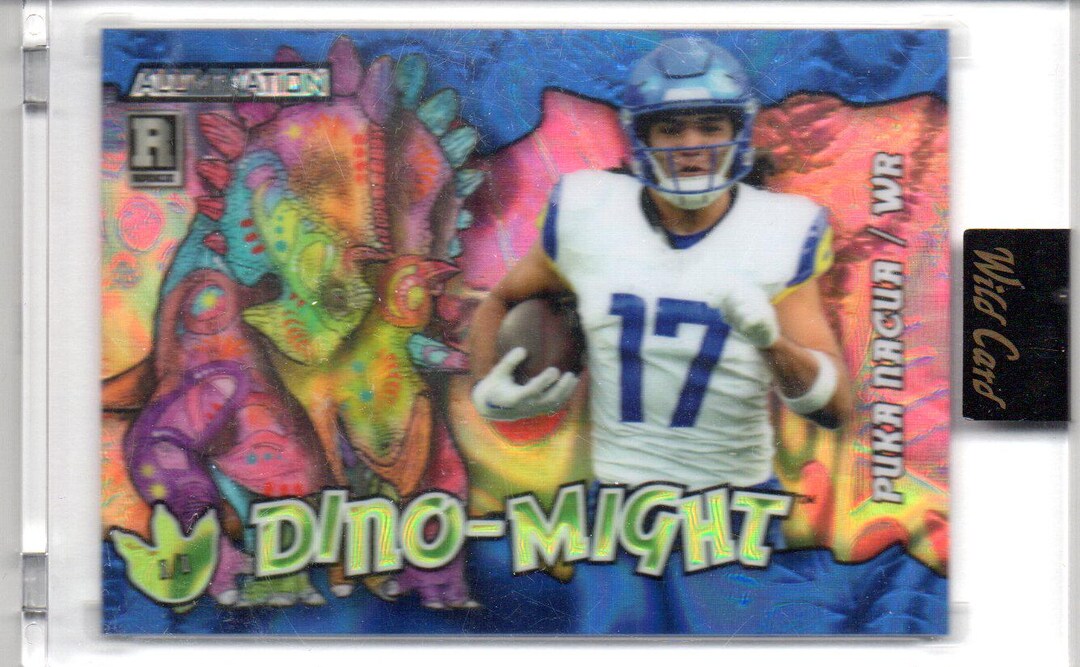 PUKA NACUA RC 2023 Wild Card Alumination Dino-might Football Card