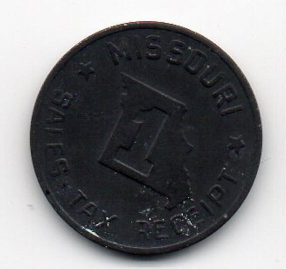 Vintage 1930's Missouri Sales Tax Token Coin Etsy
