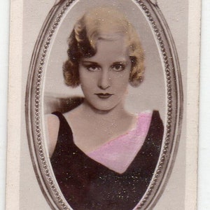MADGE EVANS 1934 Phillips Sterren van scherm # 28 sigaret kaart