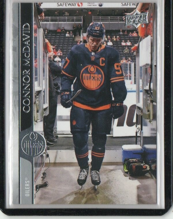  Connor McDavid 2020 Upper Deck SP Game Used Jersey Card #1  Graded PSA 7 : Collectibles & Fine Art