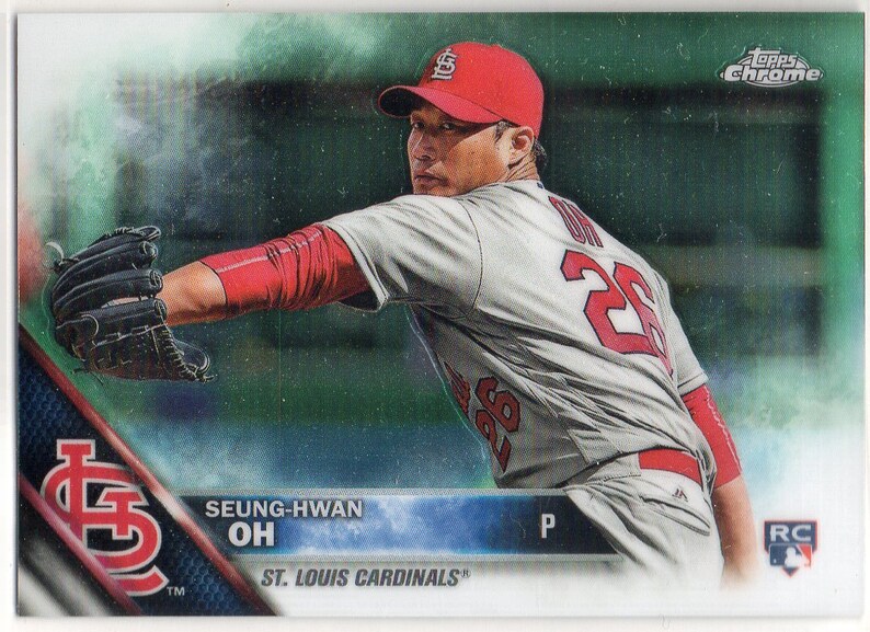 Seung Hwan Oh Rc 16 Topps Chrome 98 Baseball Card St Louis Cardinals Memorabilia Art Collectibles Dalasmaker Se Seung Hwan Oh Rc 16 Topps Chrome 98 Baseball Card St Louis Cardinals Memorabilia Art Collectibles Dalasmaker Se