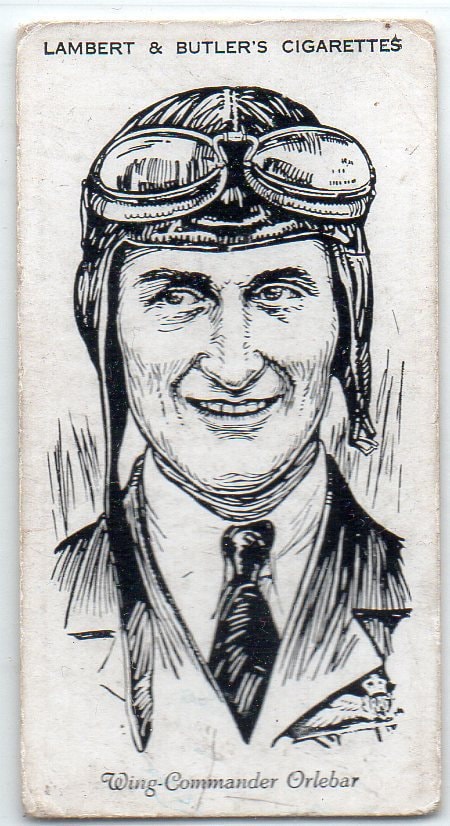 AUGUSTUS ORLEBAR 1935 Lambert & Butler Famous British Airmen Etsy UK