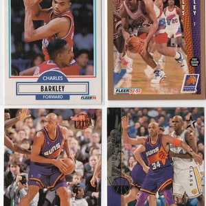 CHARLES BARKLEY 1990 Basketball Karten (4) Lot B