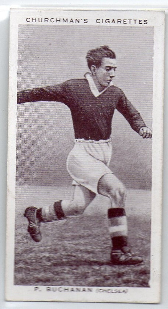 PETE BUCHANAN 1938 Churchman Association Footballers #4 Cigarette Card