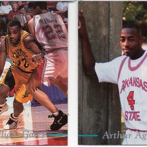 William Gates & Arthur Agee HOOP DREAMS 1995 Klassische Basketball Karten Lot (2)