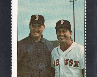 Ted Williams/Carl Yastrzemski 1982 Fleer Stickers #237 Baseball Card - Boston Red Sox