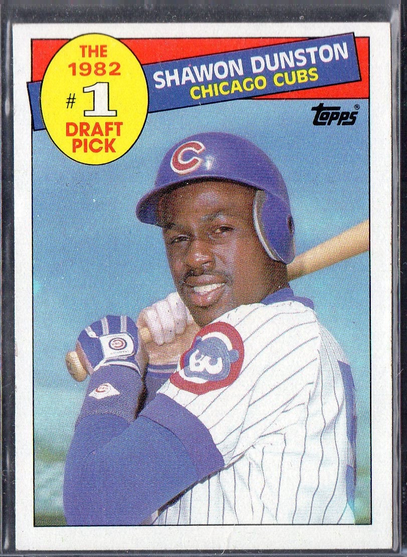 SHAWON DUNSTON RC 1985 Topps 280 Baseball Card Chicago Cubs 