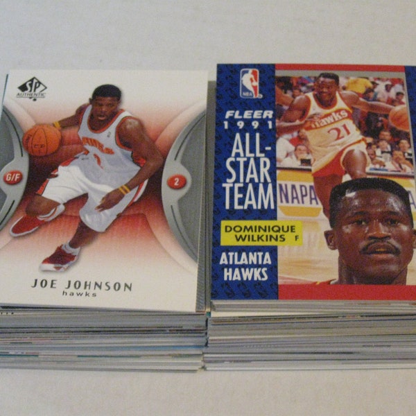 ATLANTA HAWKS Basketball Team Lot - 150 Assorted Cards