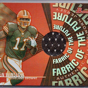 KELLEN WINSLOW JR 2004 Bowman Stof van de Toekomst Jersey Football Card - Cleveland Browns