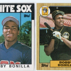 BOBBY BONILLA RC 1986/1987 Topps Baseball Cards (2) Lot