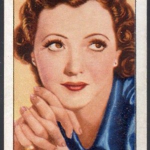 SYLVIA SIDNEY 1935 Gallaher portretten van beroemde sterren #44 sigaret kaart